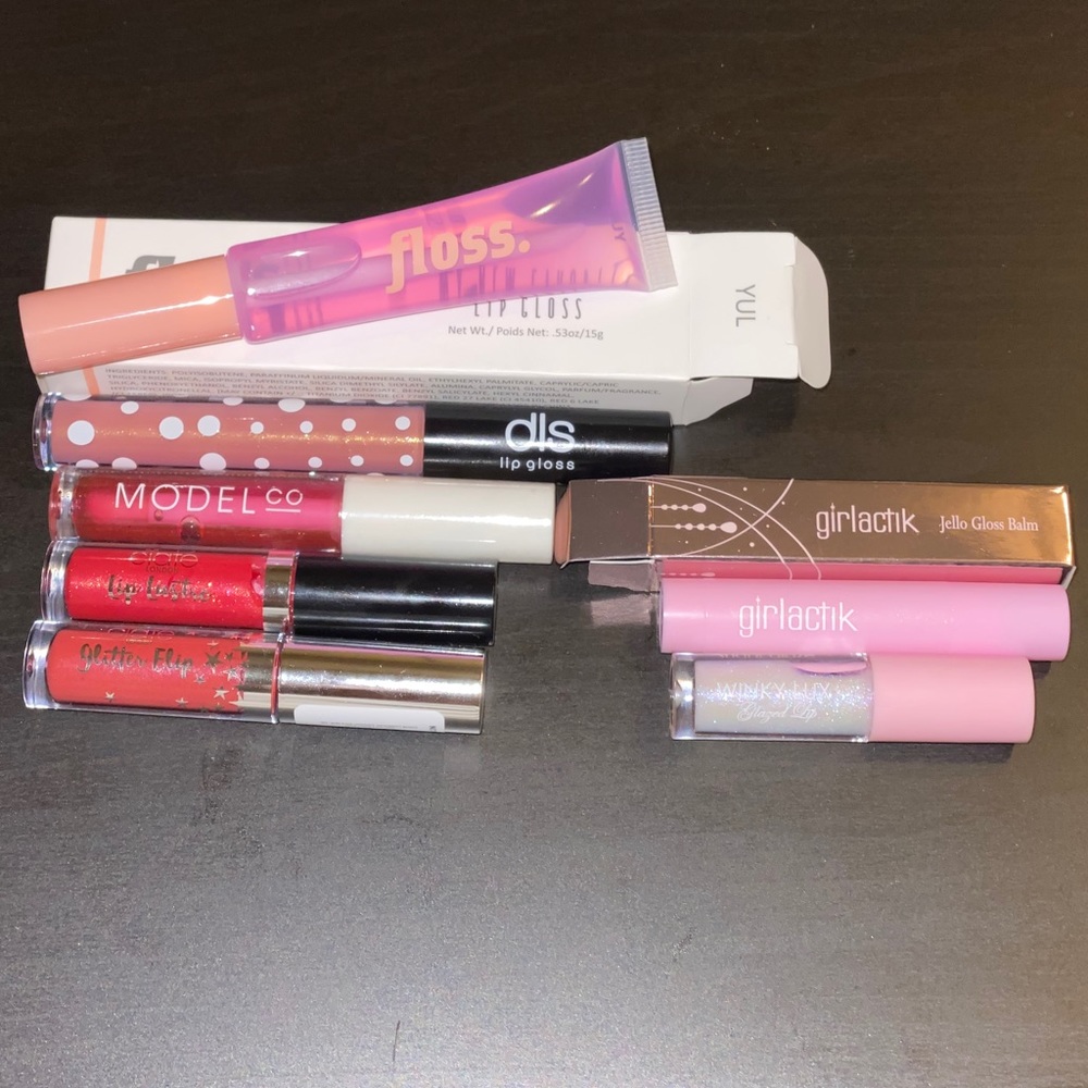 NWT Lot of 7 Full & Sample Size Lip Gloss